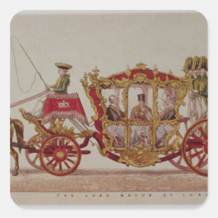 The Lord Mayor of London, 1853 Square Sticker
