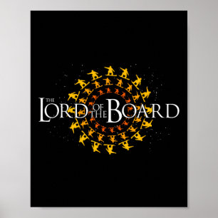 The Lord Of The Board Snowboard Skiing Funny Gift Poster