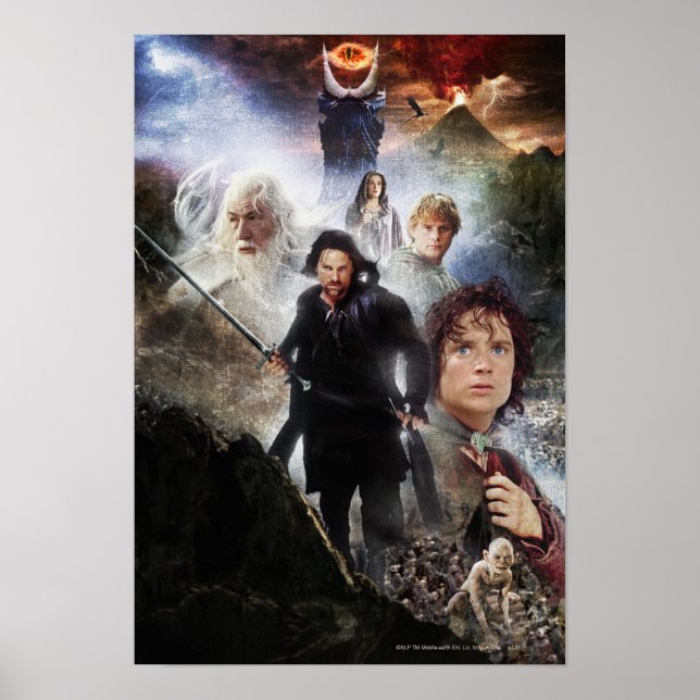 THE LORD OF THE RINGS Character Collage Poster (Front)