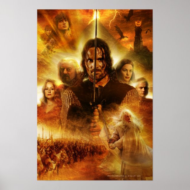 THE LORD OF THE RINGS: ROTK Aragorn Movie Poster (Front)