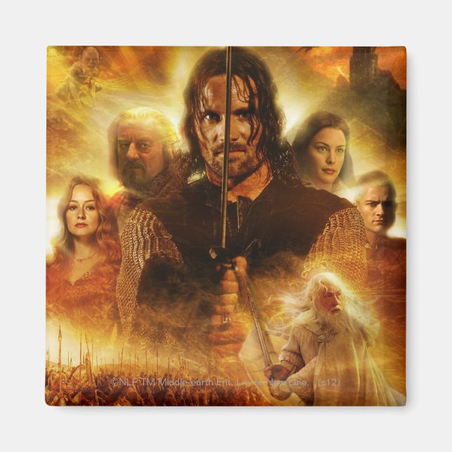 THE LORD OF THE RINGS: ROTK Aragorn Movie Poster Magnet (Front)