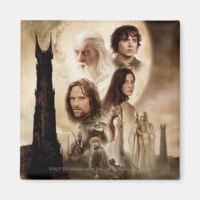 The Lord of the Rings: The Two Towers Movie Poster Magnet (Front)