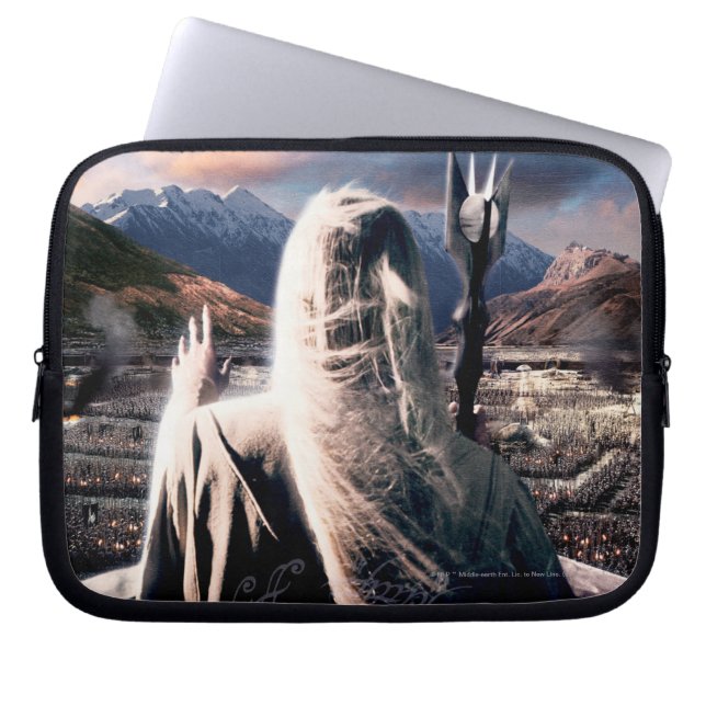 THE LORD OF THE RINGS: TT Saruman Movie Poster Laptop Sleeve (Front)