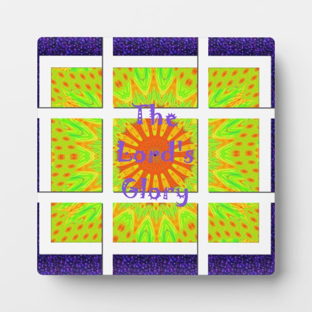 The Lord’s Glorious Geometry: Playful and Creative Plaque (Front)