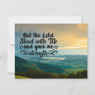 The Lord Stood With me Postcard