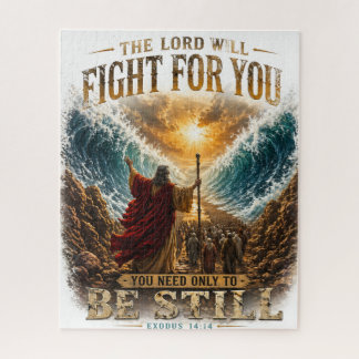 The lord will fight for you exodus 14:14 puzzle. jigsaw puzzle