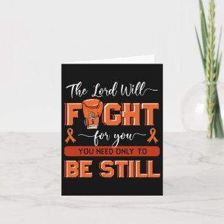 The Lord Will Fight For You Leukaemia Awareness Bl Card