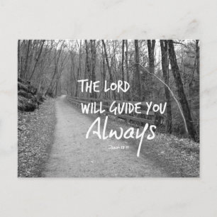 The Lord will guide you bible verse Postcard