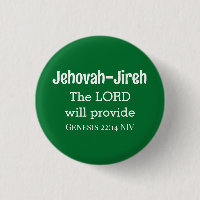 The Lord Will Provide Bible Verse Dark Green