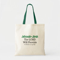The Lord Will Provide Bible Verse Dark Green