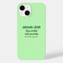 The Lord Will Provide Bible Verse Light Green