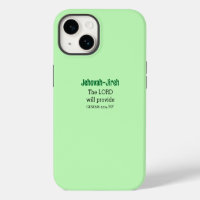 The Lord Will Provide Bible Verse Light Green