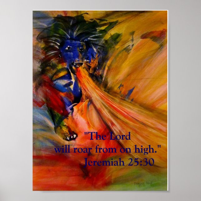 "The Lord Will Roar From Oh High" Poster (Front)