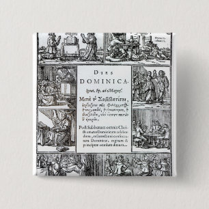 The Lord's Day, 1639 15 Cm Square Badge