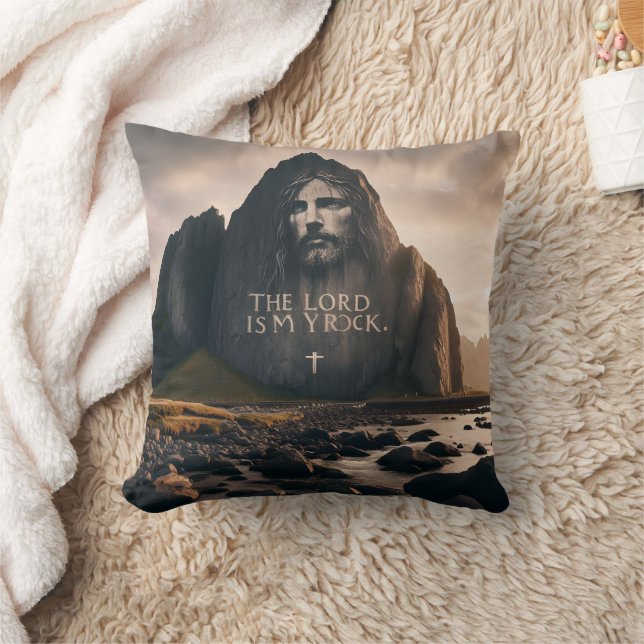 The Lords Face on Rocky Mountain Cushion (Blanket)