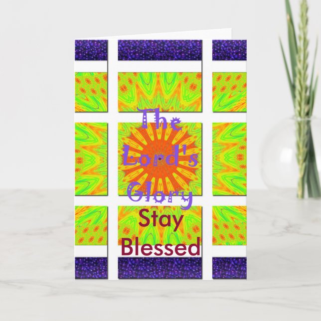The Lord's Glory: Beautiful amazing colourful art Card (Front)