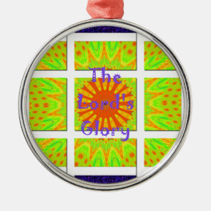 The Lord's Glory Pattern Graphic Text Design  Ache Metal Tree Decoration