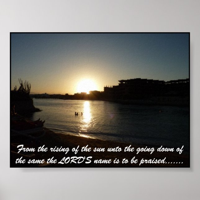 The LORD'S name is to be praised.... Poster (Front)