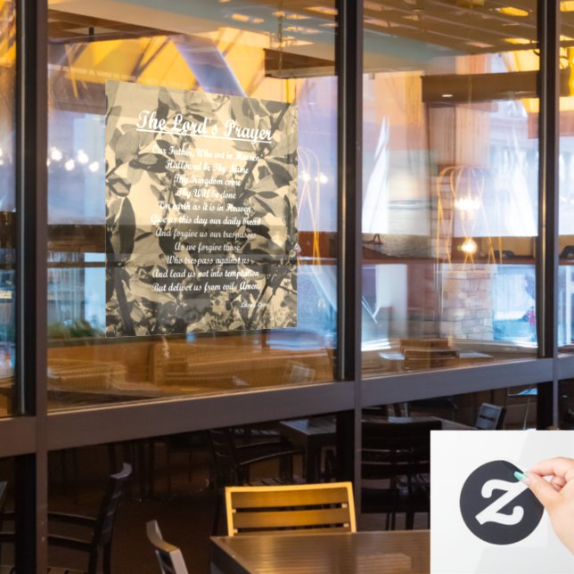 The Lords Prayer (Restaurant Window)