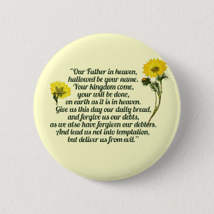 The Lords Prayer 6 Cm Round Badge
