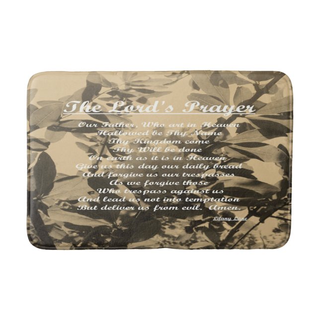 The Lords Prayer  Bath Mat (Front)