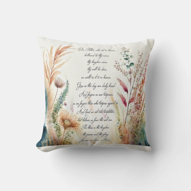 The Lord's Prayer Cushion (Front)