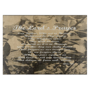The Lords Prayer Cutting Board
