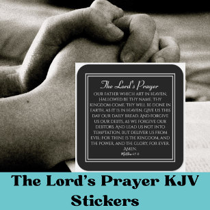 The Lord's Prayer Hope Square Sticker