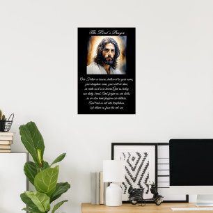The Lord's Prayer Jesus Christ Poster