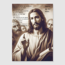 The Lord's Prayer Jesus Teach Us Magnet