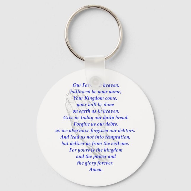 The LORD's Prayer Key Ring (Front)