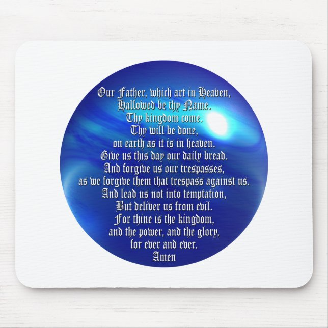 The Lord's Prayer Mouse Pad (Front)