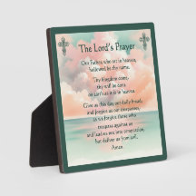 The Lord's Prayer on a Plaque