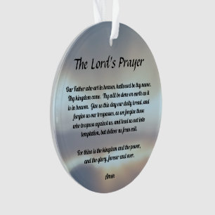 The Lord's Prayer Ornament