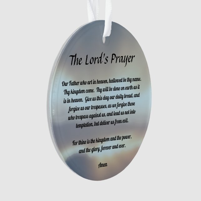 The Lord's Prayer Ornament (Front)