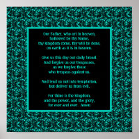 The Lord's Prayer Our Father Abstract Border