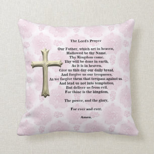The Lord's Prayer (pink) Cushion
