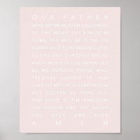 The Lord's Prayer Pink