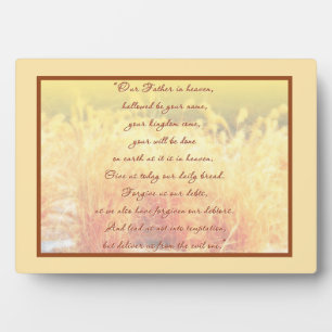 The Lord's Prayer Plaque