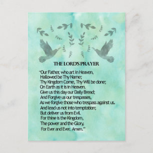 The Lord's Prayer Postcard