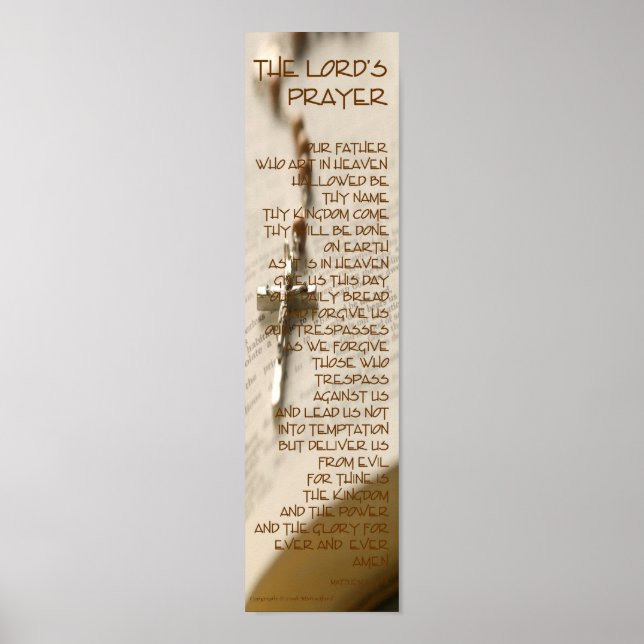 The Lord's Prayer Poster (Front)