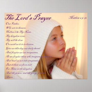 The Lords Prayer Poster