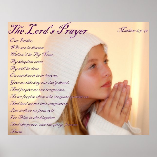 The Lords Prayer Poster (Front)
