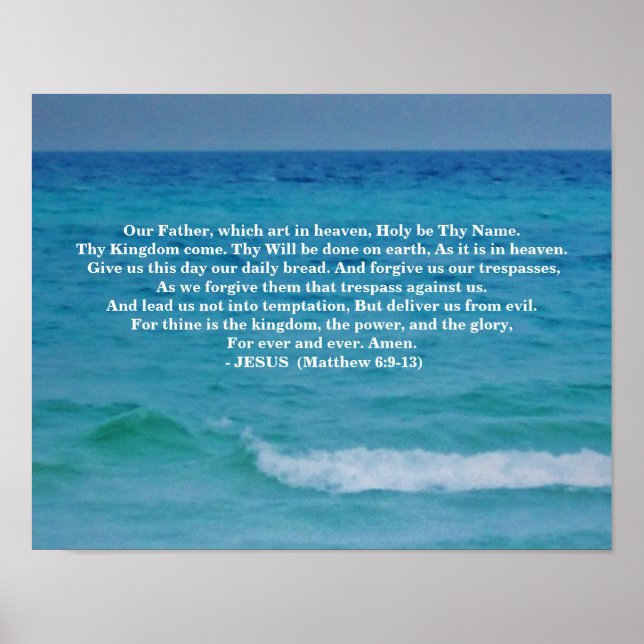 THE LORDS PRAYER POSTER (Front)
