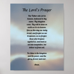 The Lord's Prayer Poster