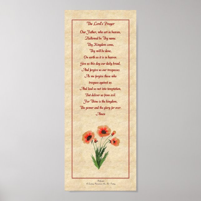 The Lord's Prayer Poster (Front)