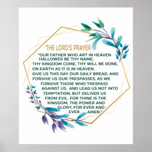 The Lord's Prayer Poster