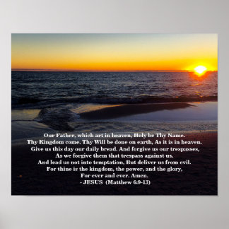 THE LORDS PRAYER POSTER