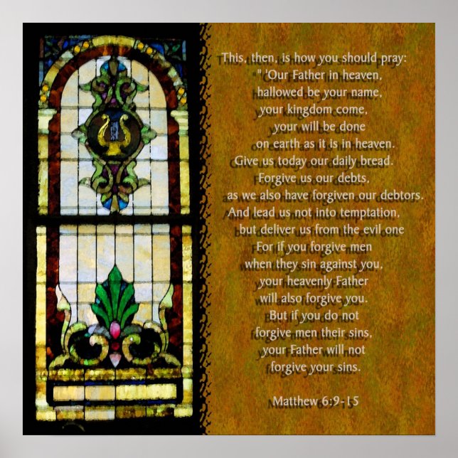 The Lord's Prayer Poster (Front)