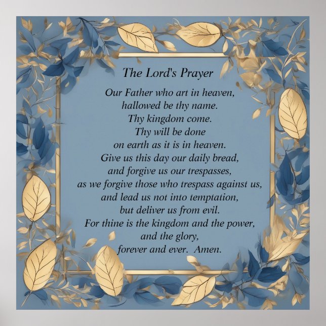 The Lord's Prayer Poster (Front)